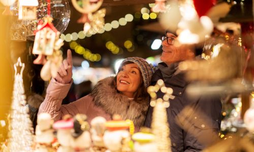 Auf dem Weihnachtsmarkt