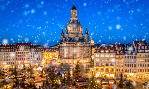 Advent auf dem Neumarkt in Dresden