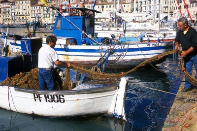 Fischerboote in Porto Azzurro, Elba