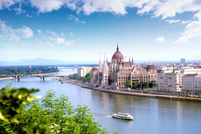 Budapest, Donau und Parlament