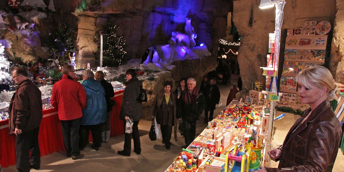 Unterirdischer Weihnachtsmarkt in Holland