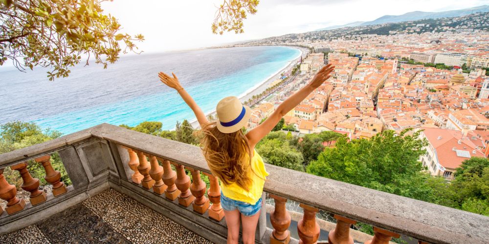 Blick auf Nizza und die traumhafte Cote d'Azur