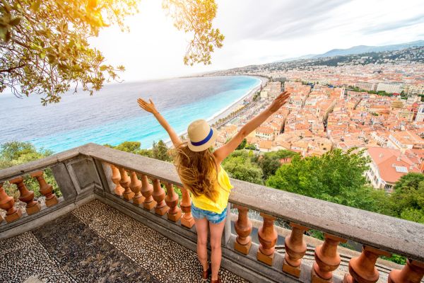 Blick auf Nizza und die traumhafte Cote d'Azur