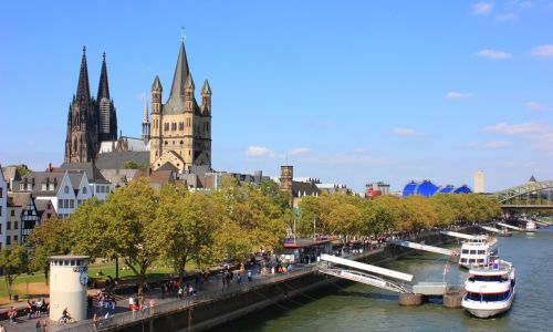 Köln, Blick von der Deutzer Brücke