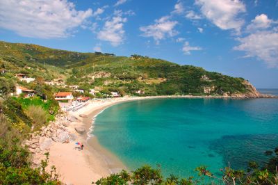Badeort und Bucht Cavoli auf der Insel Elba