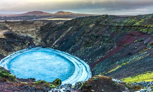 Der Kerið, Kratersee auf Island