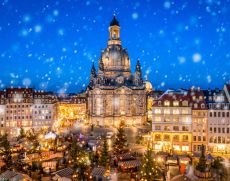 Advent auf dem Neumarkt in Dresden