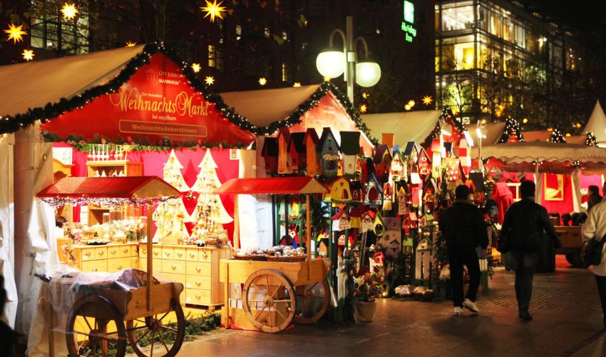 Mannheimer Weihnachtsmarkt – Romantik am Wasserturm