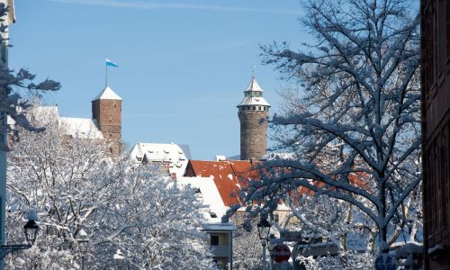Nürnberg Kaiserburg - Winterimpressionen 