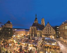 Stuttgarter Weihnachtsmarkt auf dem Schillerplatz