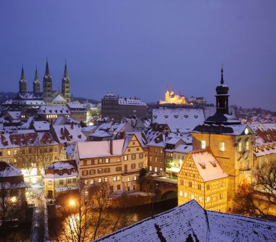 Bamberg Weihnachtsstadt mit dem berühmten Krippenweg