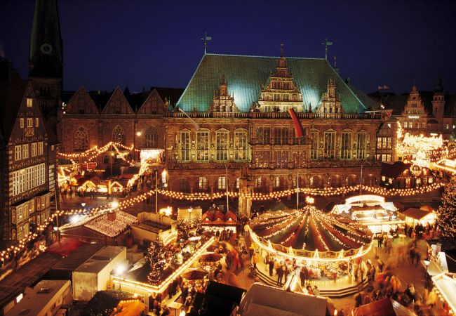 Bremen mit Weihnachtsmarkt