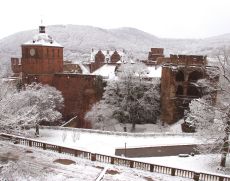Heidelberg - Schloss im Schnee
