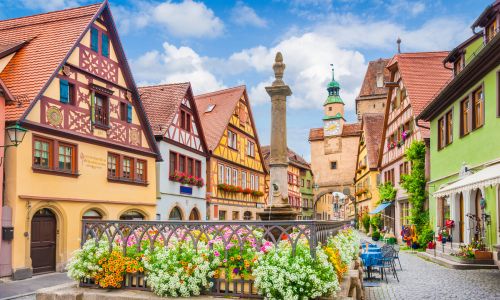 Die mittelalterliche Stadt Rothenburg ob der Tauber
