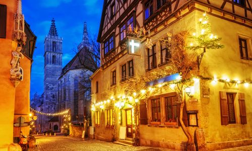 Rothenburg ob der Tauber zur Weihnachtszeit