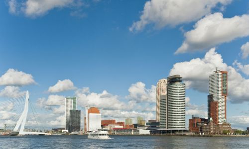 Rotterdam, Blick zum Wilhelminapier