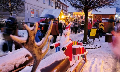 Weihnachtsmarkt in Michelstadt - Nikolausschlitten 