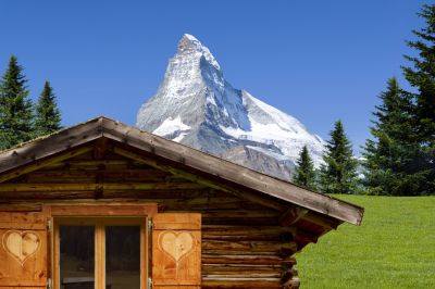 Almhütte mit Matterhorn 