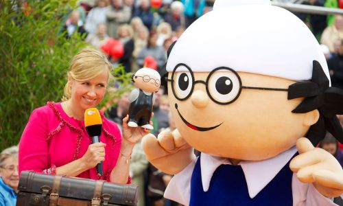 Andrea Kiewel im ZDF Fernsehgarten