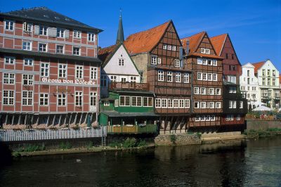 Lüneburg, Blick von der Brausebrücke