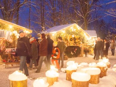 Weiden & romantischer Weihnachtsmarkt auf Schloss Guteneck