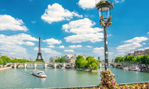 Paris - Pont des Arts mit Liebesschlössern 