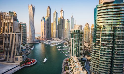 Der Yachthafen von Dubai
