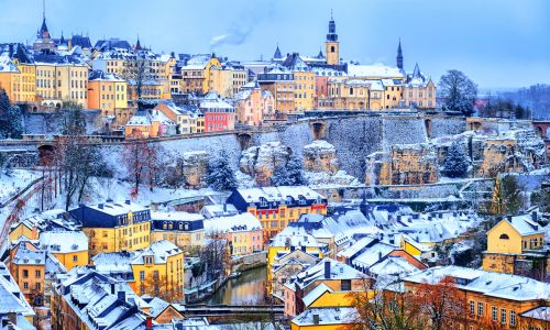 Luxemburg im Winter